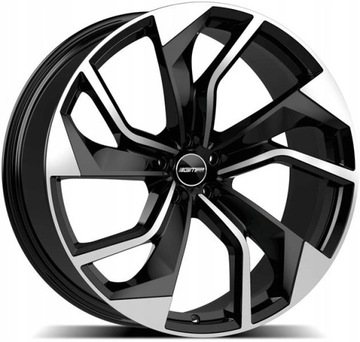 GMP REBEL 10X22 5X112 ET19/66.5 CZARNY/POLER