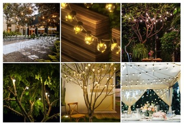 Садовая солнечная гирлянда, 7 м, 30 светодиодных лампочек, шар, теплый цвет, терраса, балкон