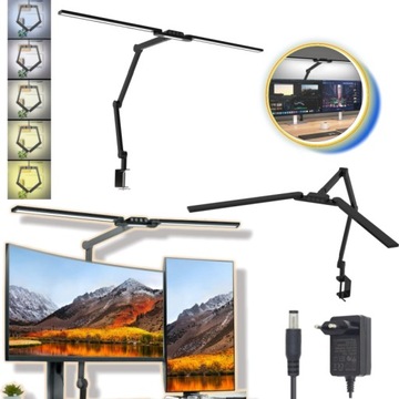 Lampka Biurkowa Kreślarska LED Lampa na Biurko Szkolna Regulowany Z UCHWYT