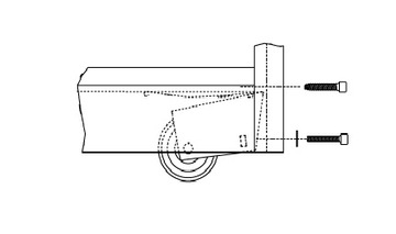Нижняя тележка, колесо, ролик для раздвижных дверей INDECO.