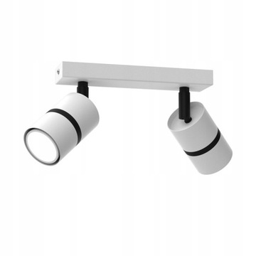 PLAFON LISTWA OPRAWA SPOT TUBA EYE 2xGU10 BIAŁY $##