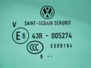 SKLO (OKNO) DVEŘE VW PASSAT CC 2009R. LEVÝ ZADNÍ TMAVÁ