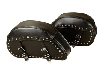 SKÓRZANE SAKWY MOTOCYKLOWE DUŻE 60cm CHOPPER