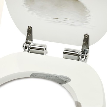 СИДЕНЬЕ ДЛЯ УНИТАЗА МЕДЛЕННО ЗАКРЫВАЮЩЕЕСЯ МДФ UNI