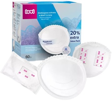 LOVI WKŁADKI LAKTACYJNE DISCREET ELEGANCE 60szt.