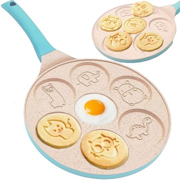 PATELNIA DO NALEŚNIKÓW DO PANCAKES PLACKI PANCAKE jajka NIEPRZYWIERAJĄCA