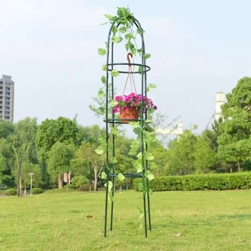 PERGOLA OGRODOWA TARASOWA METALOWA PODPORA DO PNĄCZY KWIATÓW KOLUMNA 190cm