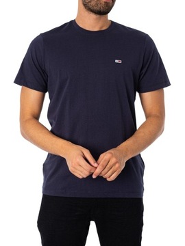 TOMMY HILFIGER KOSZULKA T-SHIRT TJM SLIM JERSEY GRANATOWA r.L