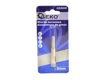 Wiertło koronowe diamentowe do gresu 8mm GEKO G650