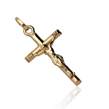 Krzyżyk złoty z wizerunkiem Chrystusa pr.585