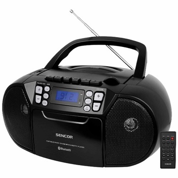 Radiomagnetofon Sencor SPT 3907B CD/MP3/BT/FM/TAPE