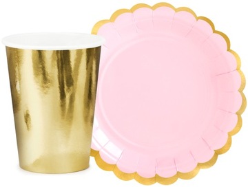 ZESTAW TALERZYKI KUBECZKI ZŁOTY BRZEG-7847