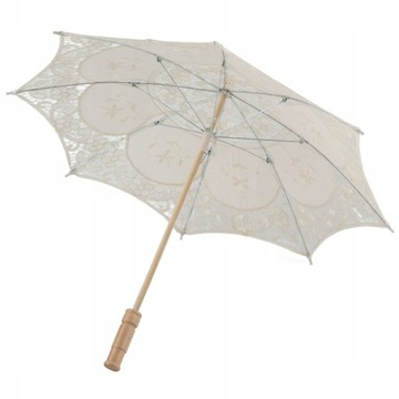 KORONKOWY HAFTOWANY PARASOL PRZECIWSŁONECZNY61CM