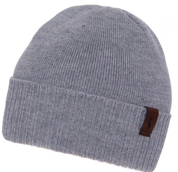 CZAPKA ZIMOWA 50% WEŁNA MERINO Ciepła na POLARZE