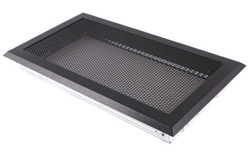 Kratka wentylacyjna 16x32cm czarny mat