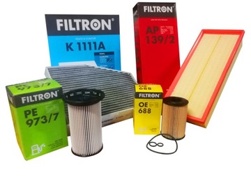 SADA FILTRŮ FILTRON VW PASSAT B7 TOURAN 2.0 TDI OE688 AP139/2 PE973/7