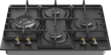 Комплект Gorenje black RETRO Духовой шкаф + газовая варочная панель + вытяжка + микроволновая печь