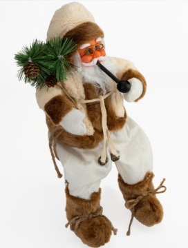 УКРАШЕНИЕ САНТА МОРОЗ СИДЯЩАЯ ФИГУРКА 40 см РОЖДЕСТВЕНСКИЙ