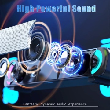 КОМПЬЮТЕРНЫЙ ДИНАМИК USB AUX SOUNDBAR RGB HPYLIF -H