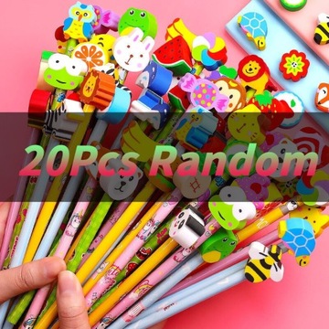 20 sztuk losowy styl! Lot Cute Cartoon HB Ołówki Z