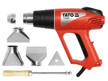 Opalarka YATO 2000W 70-600°C LCD + akcesoria