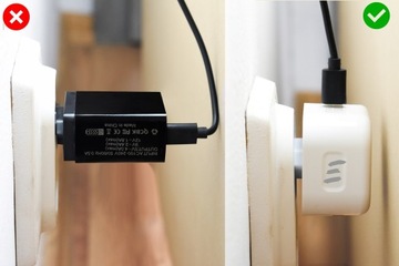 ЗАРЯДНОЕ УСТРОЙСТВО для ВИЛКИ С ПЕРПЕНДИКУЛЯРНЫМИ КОНТАКТАМИ 2 x USB TYPE C, мощность 40 Вт.