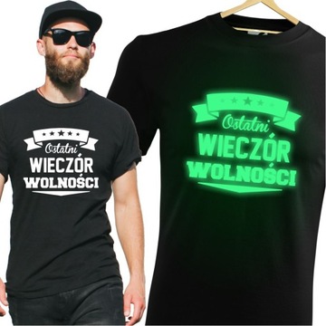 MĘSKA KOSZULKA ŚWIECĄCA NA WIECZÓR KAWALERSKI HIT