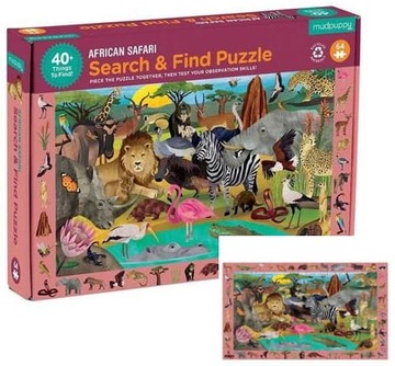 Mudpuppy Puzzle obserwacyjne Afrykańskie safari 64