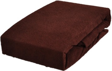 PRZEŚCIERADŁO FROTTE Z GUMKĄ 90X200 GRUBE BRĄZ