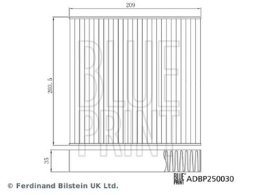 BLUE PRINT FILTR KABINY