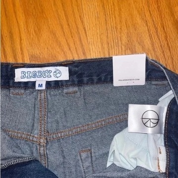 Уличная одежда Темно-синие джинсовые шорты Polar Big Boy Y2K