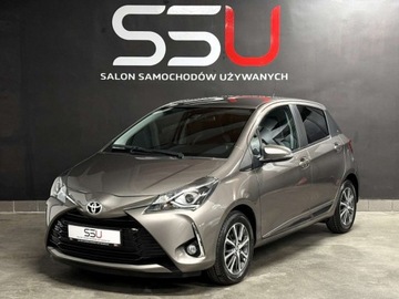 Toyota Yaris III Hatchback 5d Facelifting 2017 1.5 Dual VVT-iE 111KM 2019 Toyota Yaris 1.5 VVTI 111 KM Y20 Kamera Alu Gwarancja Podgrzewane fotele S