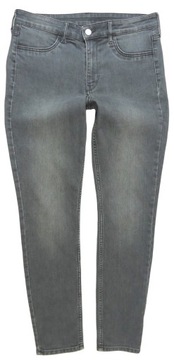 H&M spodnie jeans rurki SKINNY przetrcia wysoki stan 40/42