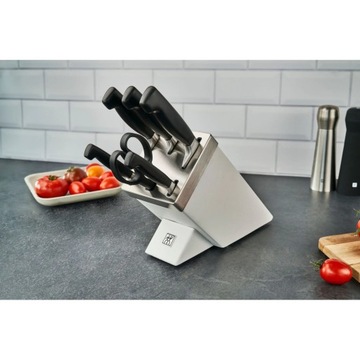 Zwilling Four Star Zestaw 5 noży w bloku samoostrz