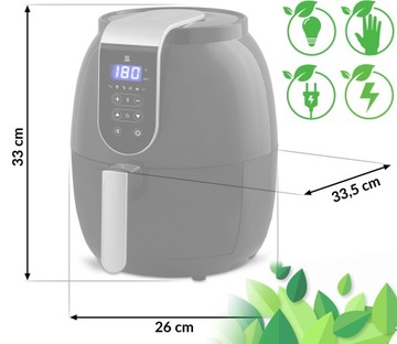 FRYTKOWNICA BEZTŁUSZCZOWA FRYTOWNICA MOCNA 3.6L