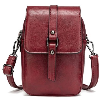 SKÓRZANA DAMSKA TOREBKA LISTONOSZKA CROSSBODY