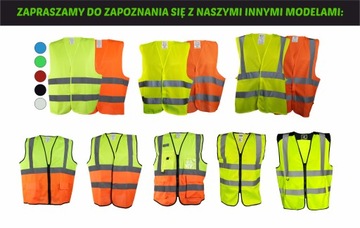 Светоотражающий жилет с сетчатым принтом спереди и сзади, размер XL