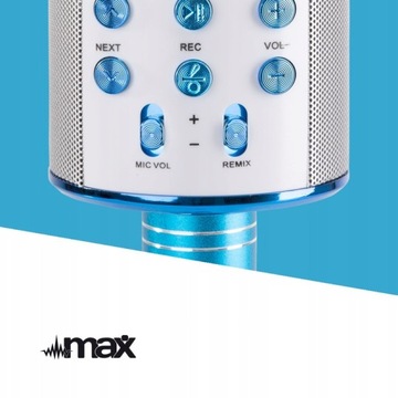 Микрофон с караоке Bt Mp3 Blue Dinger