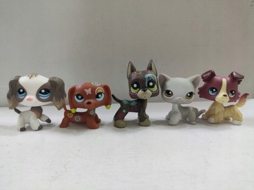 LPS Littlest Pet Shop Koty & Pies 5szt,Inny|inna)