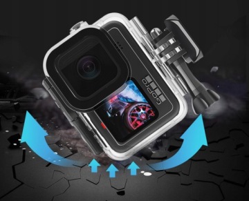 Водонепроницаемый чехол SHOOT для камеры GoPro 12 11 10 9 Hero Black (XTGP558)