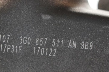 VOLKSWAGEN T-ROC A11 ZRCÁTKO ZPÁTEČNÁ VNITŘNÍ 3G0857511AN 1.5 BENZÍN 1