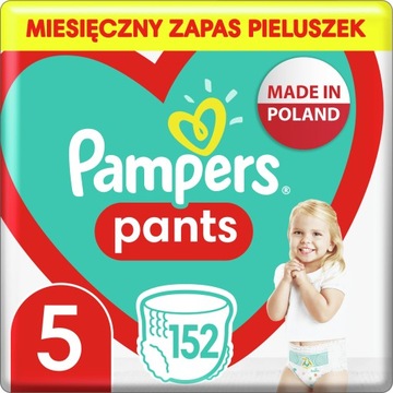 Pampers Pants запас подгузников 5 Junior 152 sz