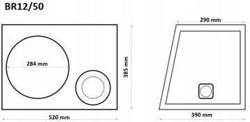 Коробка для сабвуфера с фазоинвертором 30см DD Audio 50л