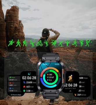 SMARTWATCH GRAVITY мужские часы РАЗГОВОРЫ МЕНЮ PL