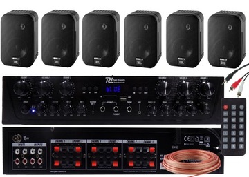 KOLUMNY JBL NAGŁOŚNIENIE SKLEPU HALI SALONU STREFY