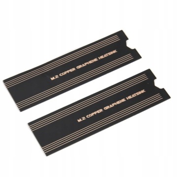 МЕДНАЯ ПЛАСТИНА РАДИАТОРА ДЛЯ ОХЛАЖДЕНИЯ ДИСКА SSD M.2 ДЛЯ NVME 2ШТ