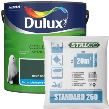 Dulux Kolory Świata Farba Zieleń Boho 2,5L +GRATIS