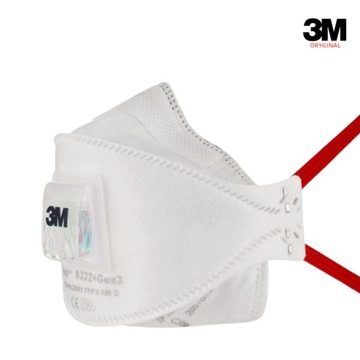 3M MASKA FFP3 FILTRUJĄCA PÓŁMASKA PRZECIWPYŁOWA NOWOCZESNA 3M 9332+ Gen3