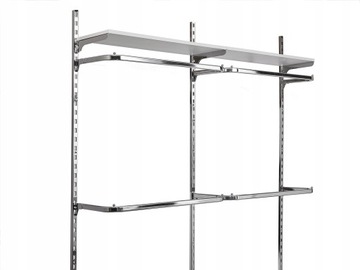 GARDEROBA DWUMODUŁOWA Best-line 200x240 CHROM