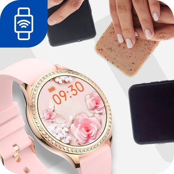 SMARTWATCH DAMSKI ZEGAREK EXCLUSIVE CIŚNIENIE ROZMOWY POWIADOMIENIA MENU PL